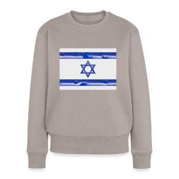 Israël - Pull Premium bio Femme - taupe - Devant - Julia (174cm)