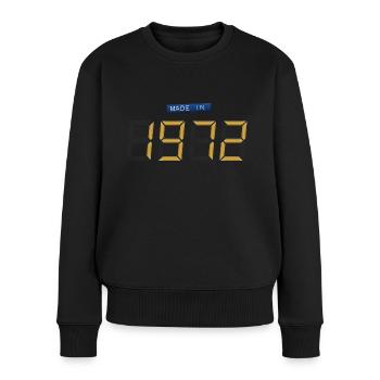 Made in 1972 - Pull Premium bio Femme - noir - Devant - Julia (174cm)