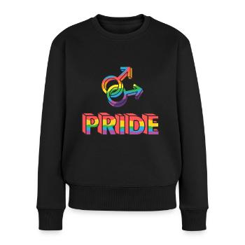 Gay Pride Rainbow - Women's Premium Organic Jumper - black - Front - Julia (174cm)