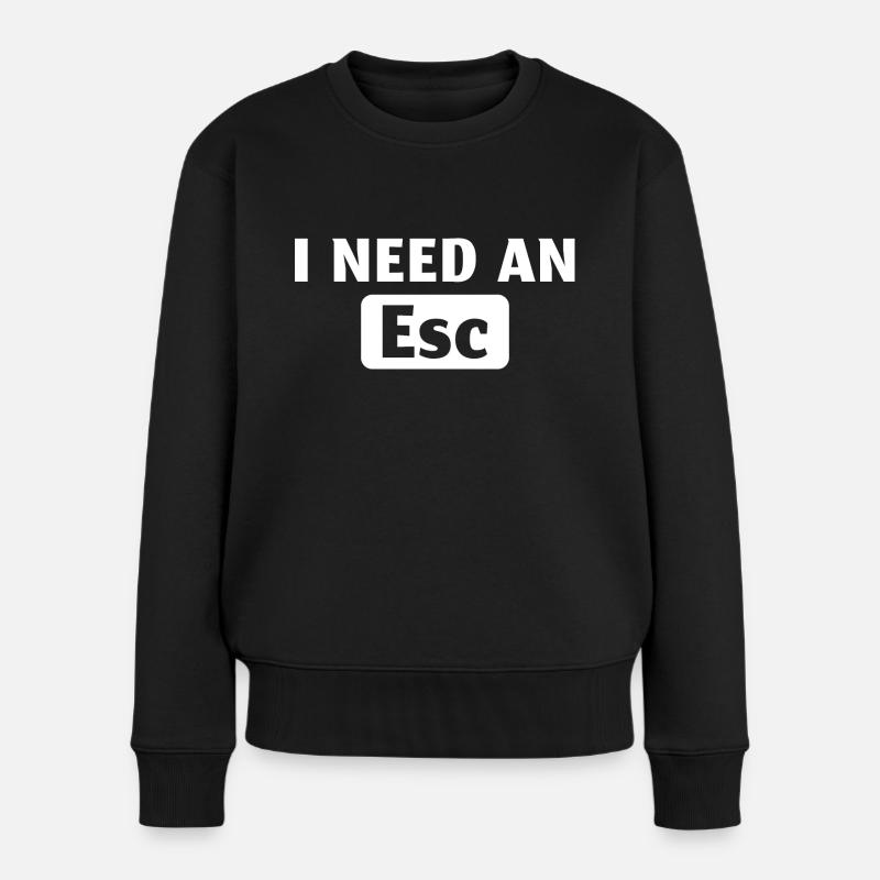 Programierer Software Entwickler - Frauen Premium Bio Pullover - Schwarz