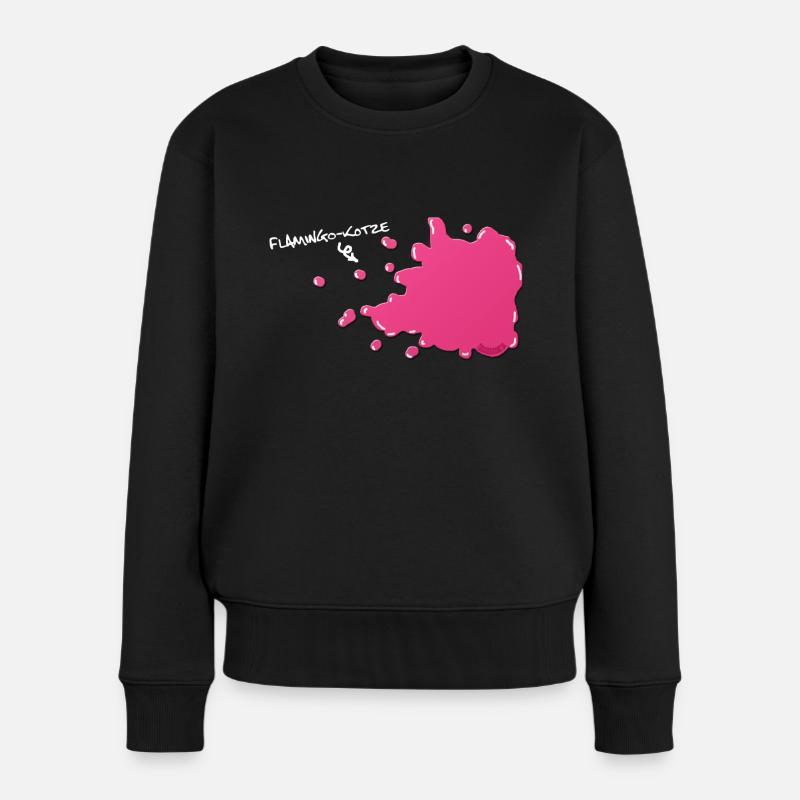 Flamingokotze - Frauen Premium Bio Pullover - Schwarz