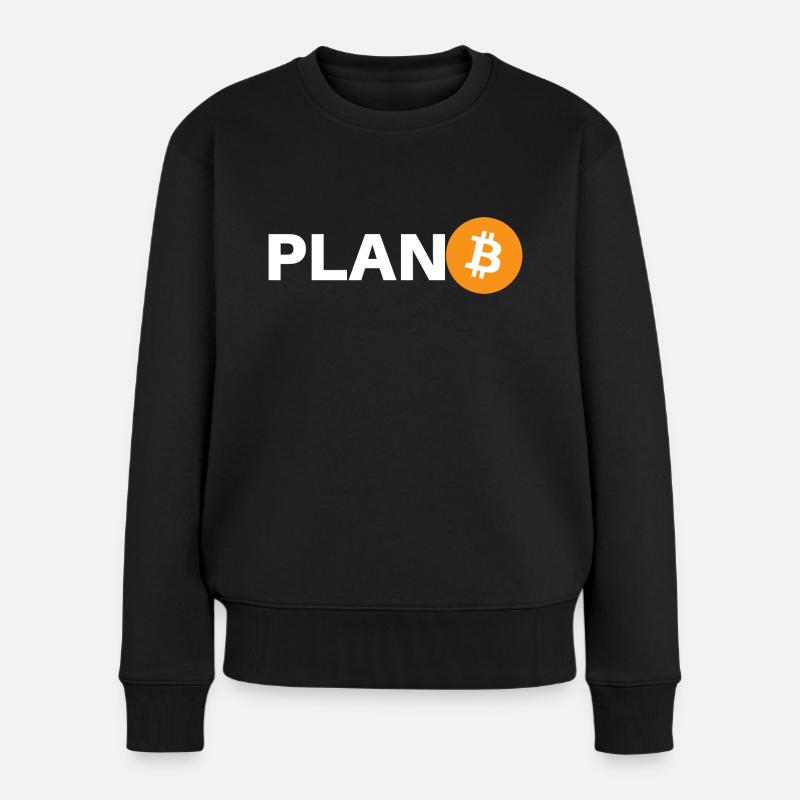 BITCOIN - Frauen Premium Bio Pullover - Schwarz