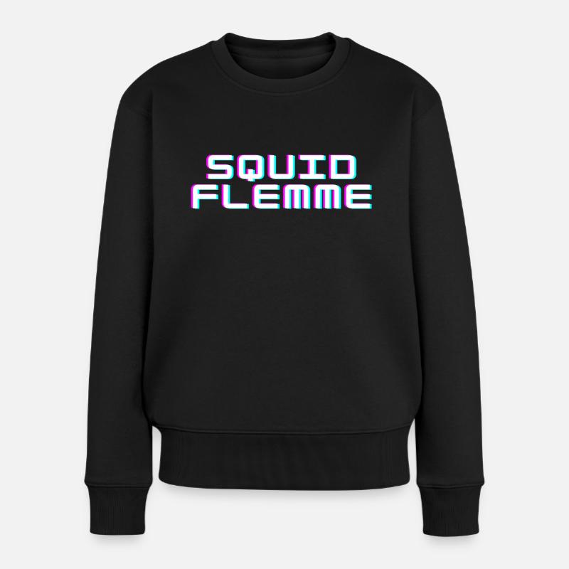 Squid flemme - Pull Premium bio Femme - noir