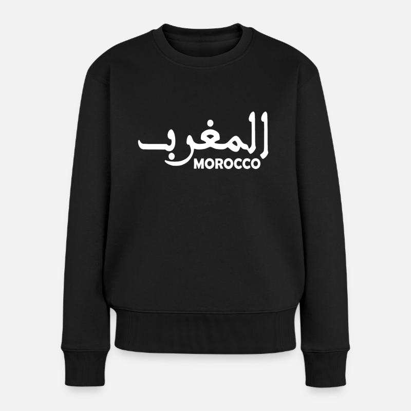 Marokko - Frauen Premium Bio Pullover - Schwarz
