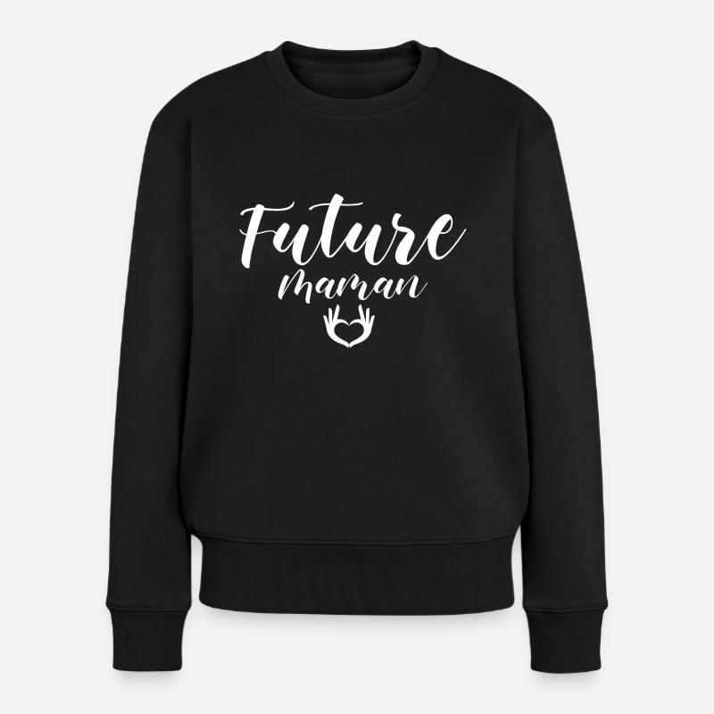 Future maman. Femme enceinte - Pull Premium bio Femme - noir