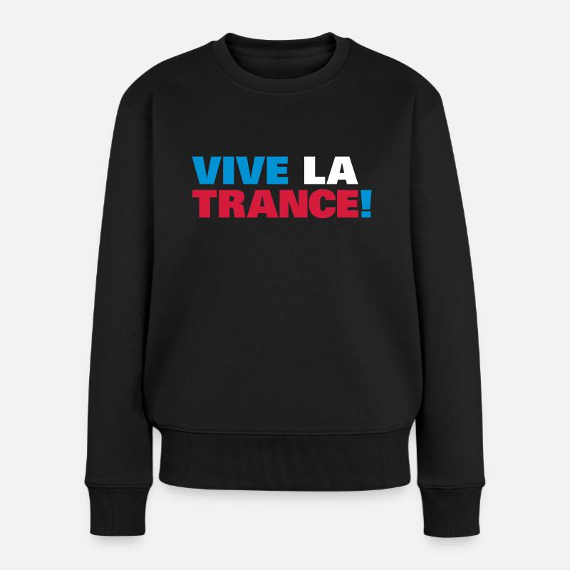Trance - Vive la Trance ! - Pull Premium bio Femme - noir