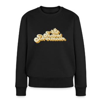 Festival Prinzessin,Rock Kleidung,Rock Musik - Frauen Premium Bio Pullover - Schwarz - Vorne - Julia (174cm)