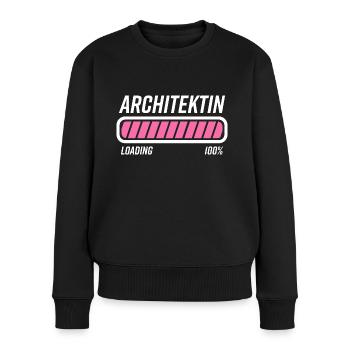 Architektin Architektur Studium Geschenk - Frauen Premium Bio Pullover - Schwarz - Vorne - Julia (174cm)
