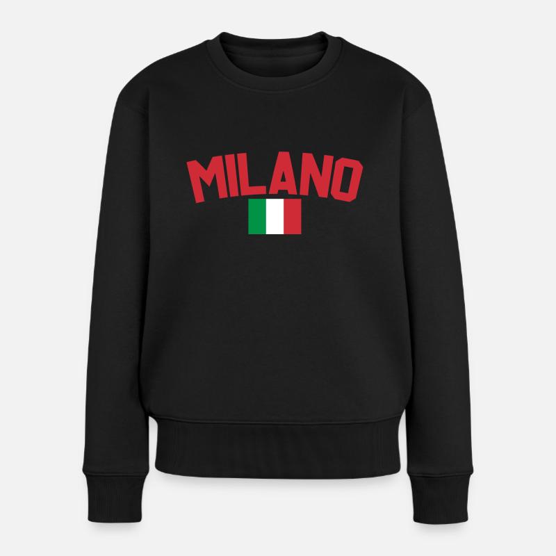 Milan Italie - Pull Premium bio Femme - noir