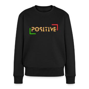 Positif - Pull Premium bio Femme - noir - Devant - Julia (174cm)