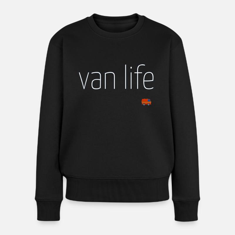 van life - Frauen Premium Bio Pullover - Schwarz