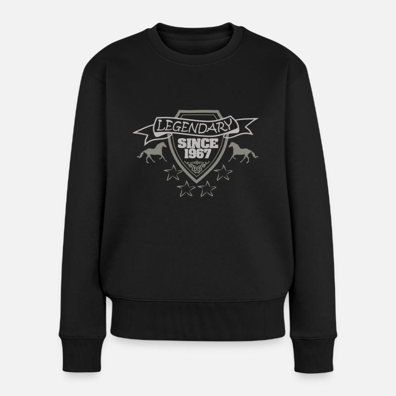 1967 - Frauen Premium Bio Pullover - Schwarz