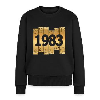1983 - Women's Premium Organic Jumper - black - Front - Julia (174cm)