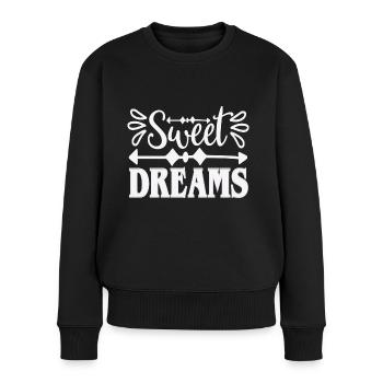Sweet dreams - Pull Premium bio Femme - noir - Devant - Julia (174cm)