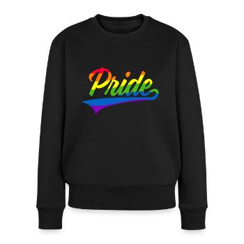 PRIDE LGBT CSD - Frauen Premium Bio Pullover - Schwarz - Vorne - Julia (174cm)