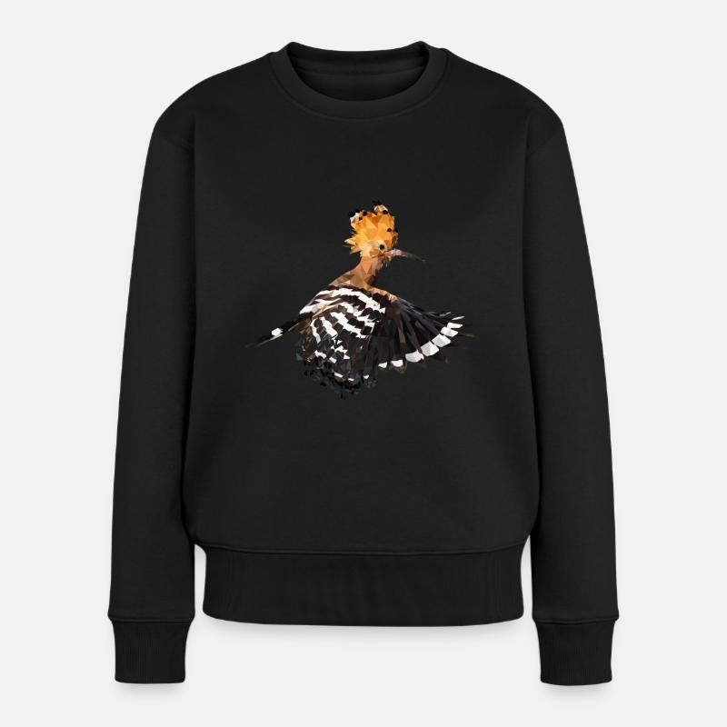 Wiedehopf (Upupa epops) Vogel des Jahres 2022 - Frauen Premium Bio Pullover - Schwarz