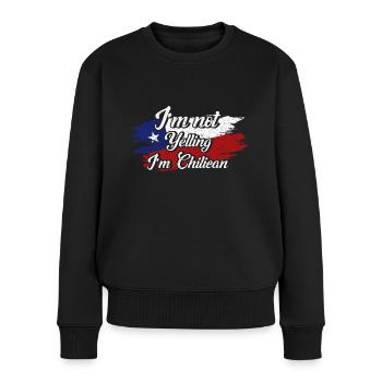 Don't scream I'm Chilean Chile Souvenir - Women's Premium Organic Jumper - black - Front - Julia (174cm)