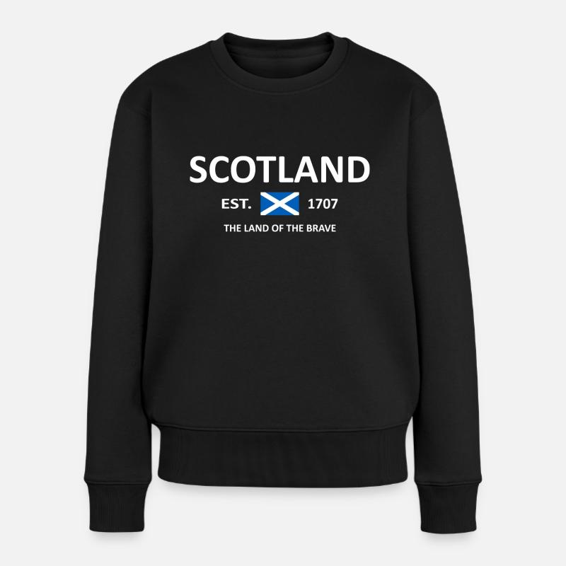 SCHOTTLAND - Frauen Premium Bio Pullover - Schwarz