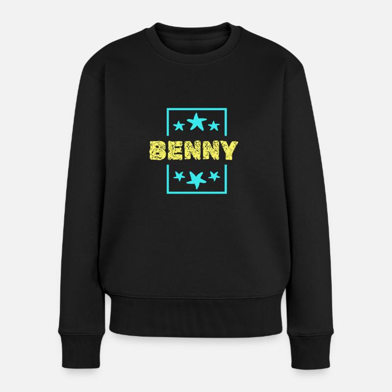 Geschenk für Benny - Frauen Premium Bio Pullover - Schwarz