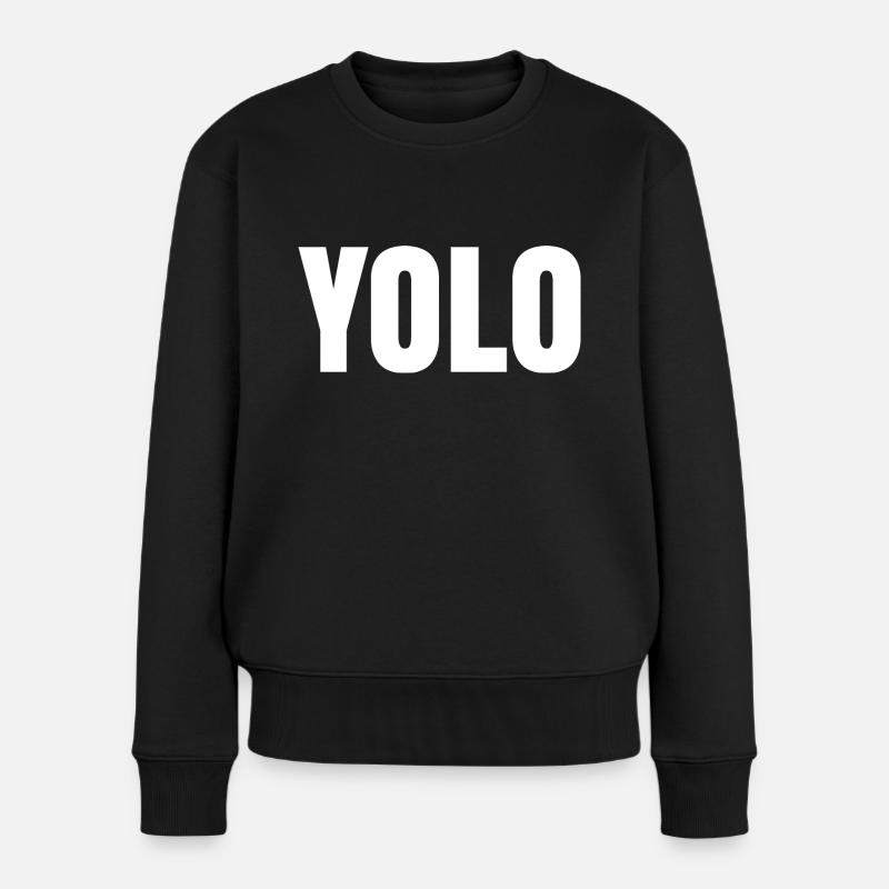 YOLO - Pull Premium bio Femme - noir