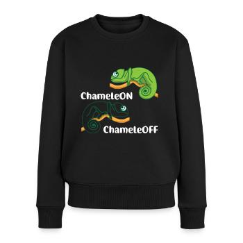 Chameleon Chameleon Chameleon Of Animal Lovers - Women's Premium Organic Jumper - black - Front - Julia (174cm)