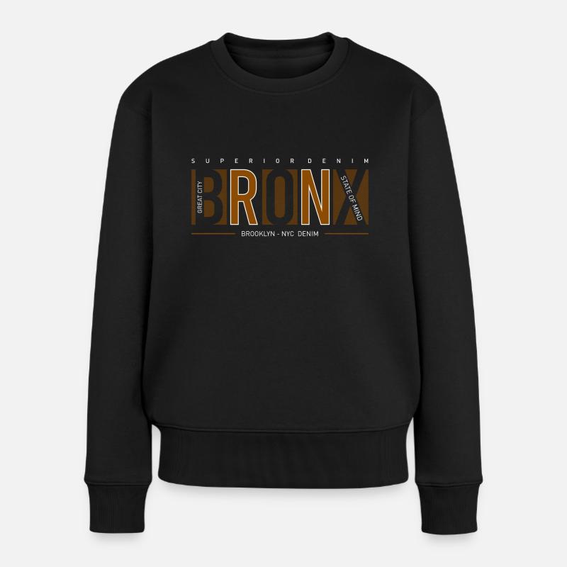 BRONX - Pull Premium bio Femme - noir