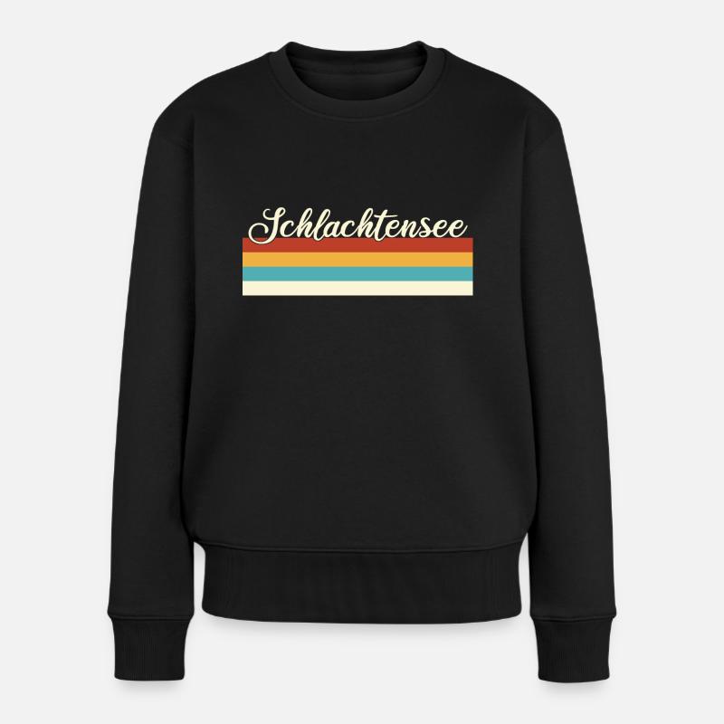 Schlachtensee - Zehlendorf - Berlin - Retro - Frauen Premium Bio Pullover - Schwarz