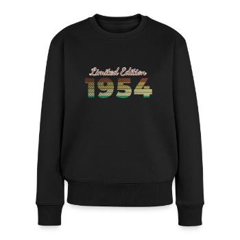 70e anniversaire Édition limitée SCR 1954 - Pull Premium bio Femme - noir - Devant - Julia (174cm)