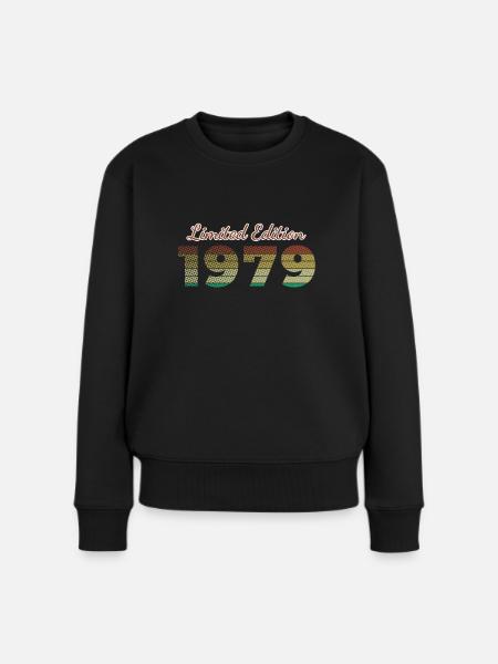 45. Geburtstag Limited Edition SCR 1979 - Frauen Premium Bio Pullover - Schwarz