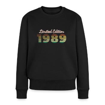 35e anniversaire Édition Limitée SCR 1989 - Pull Premium bio Femme - noir - Devant - Julia (174cm)