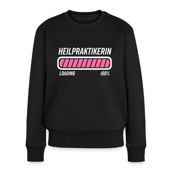 Heilpraktikerin Heilpraktiker Geschenkidee - Frauen Premium Bio Pullover - Schwarz - Vorne - Julia (174cm)