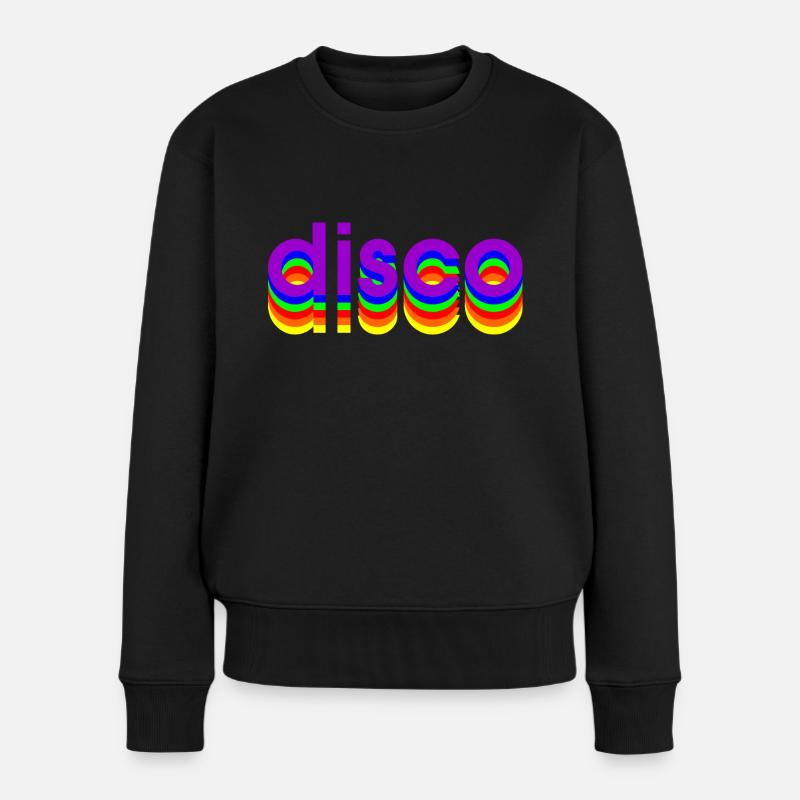 Disco des années 80 - Pull Premium bio Femme - noir