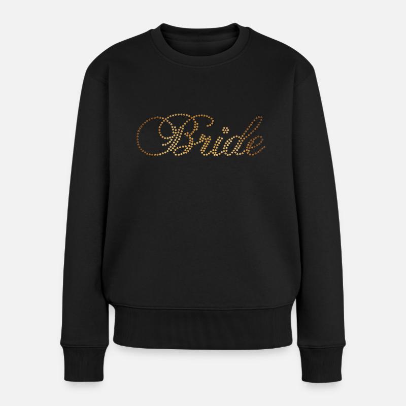 Goldene Braut - Frauen Premium Bio Pullover - Schwarz