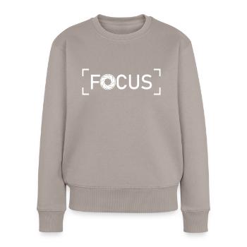 Lustiges Fotograf Geschenk Fotografie - Frauen Premium Bio Pullover - Taupe - Vorne - Julia (174cm)