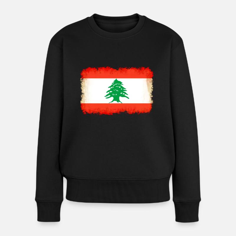 Prénom Liban - Pull Premium bio Femme - noir
