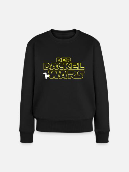 Der Dackel Wars - Farbwechsel möglich - Frauen Premium Bio Pullover - Schwarz