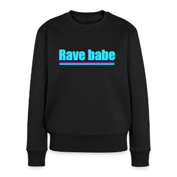 Rave babe - Women's Premium Organic Jumper - black - Front - Julia (174cm)
