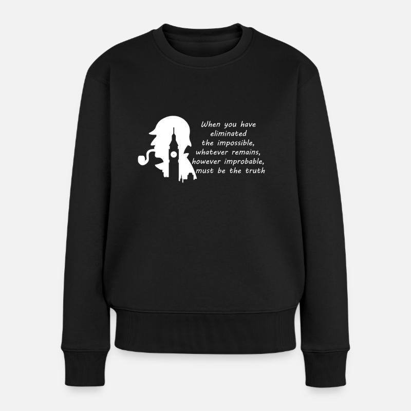 blockedTitle - Frauen Premium Bio Pullover - Schwarz