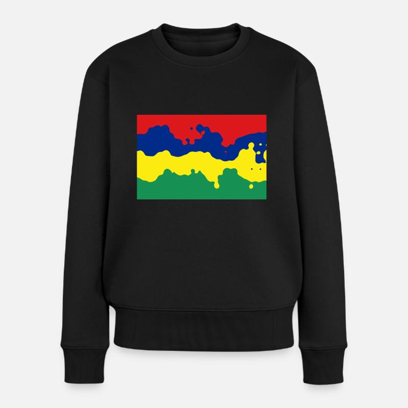 Mauritius - Women's Premium Organic Jumper - black
