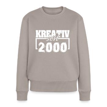 Actrice 2000 - Pull Premium bio Femme - taupe - Devant - Julia (174cm)