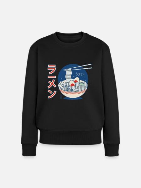 Japanese food - Women's Premium Organic Jumper - black