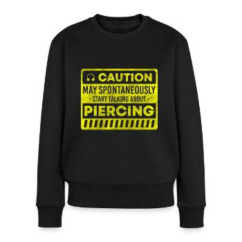 Piercing Profession Ring - Women's Premium Organic Jumper - black - Front - Julia (174cm)
