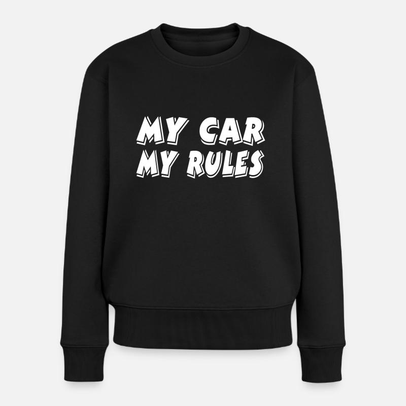 Auto - Frauen Premium Bio Pullover - Schwarz
