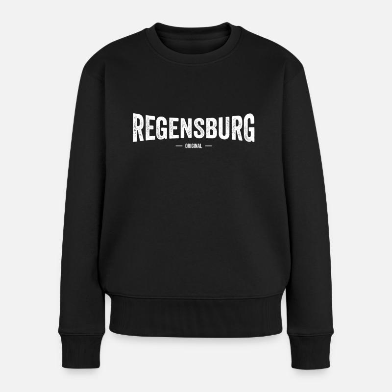 Regensburg Original - Frauen Premium Bio Pullover - Schwarz