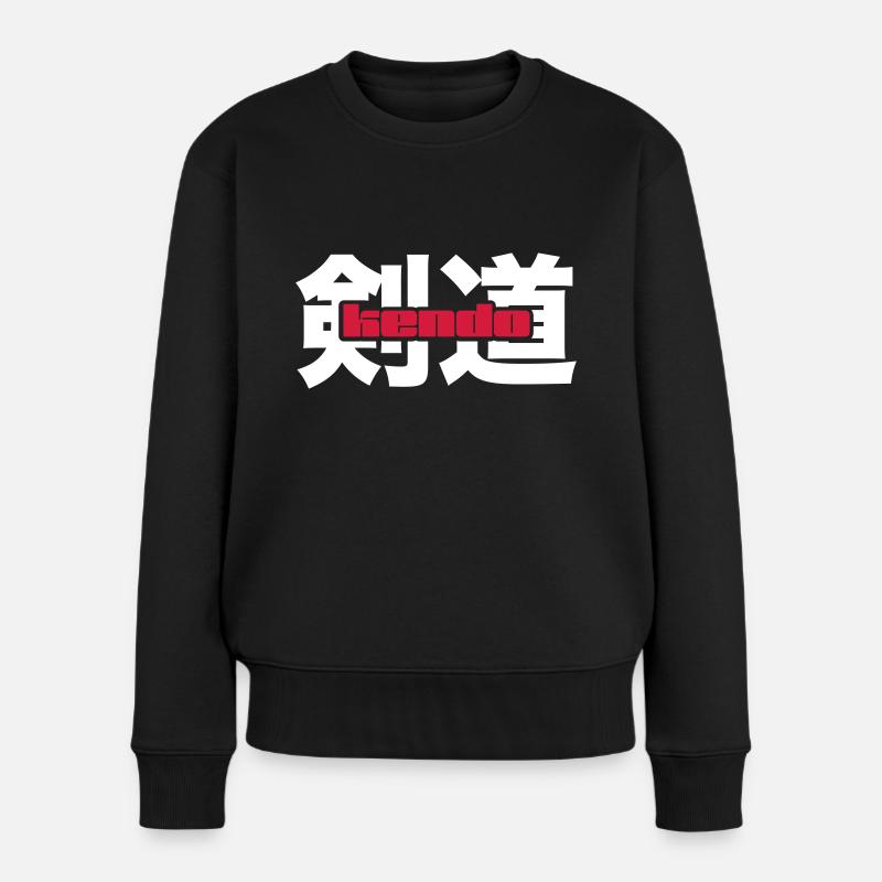 Kendo - Women's Premium Organic Jumper - black