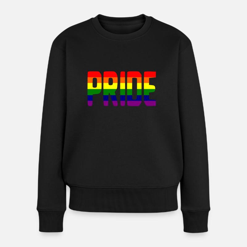 pride - Frauen Premium Bio Pullover - Schwarz