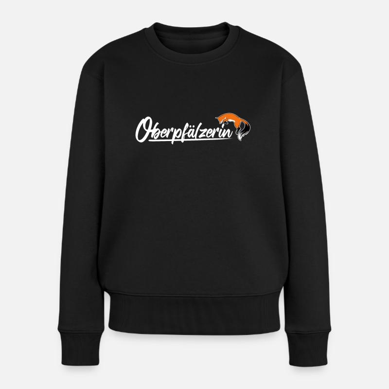 Cooles Oberpfälzerin Motiv Shirt Pullover Spruch - Frauen Premium Bio Pullover - Schwarz