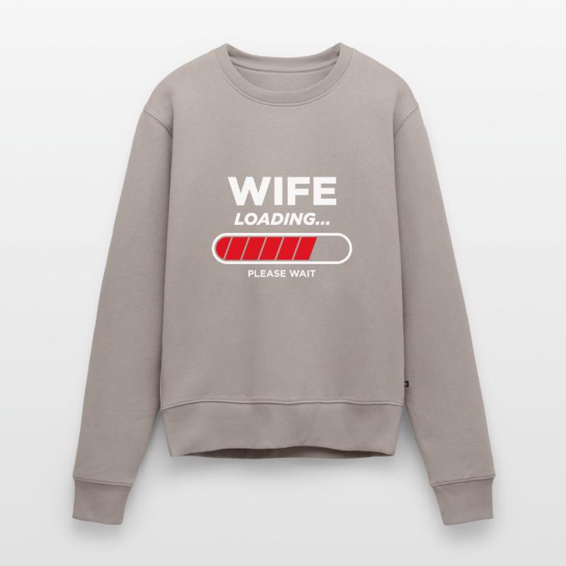 Ehefrau Loading Frauen Premium Bio Pullover