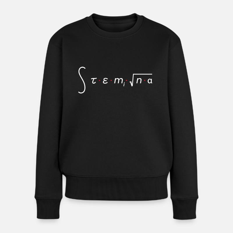 Stemina - Frauen Premium Bio Pullover - Schwarz