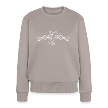 Skateboard Skating Longboard Skater Skateboarding - Pull Premium bio Femme - taupe - Devant - Julia (174cm)